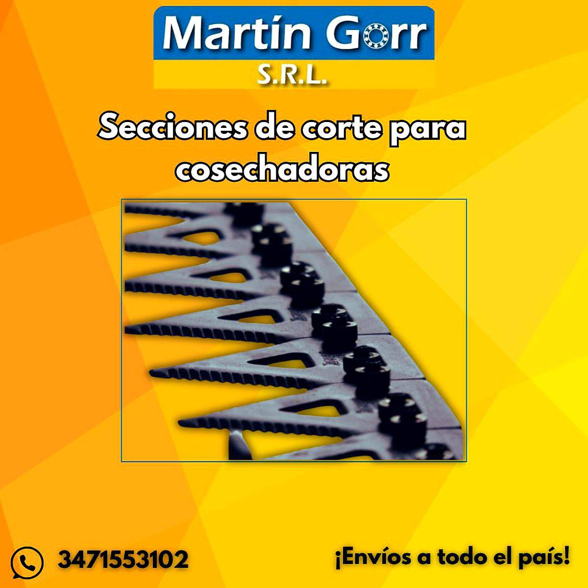 Secciones de Corte para Cosechadoras