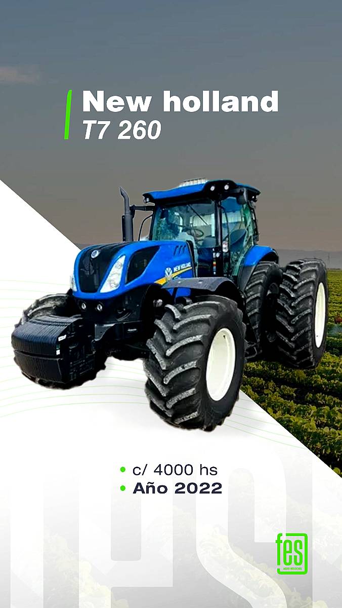 New Holland T7.260 año 2022 4000 Hs