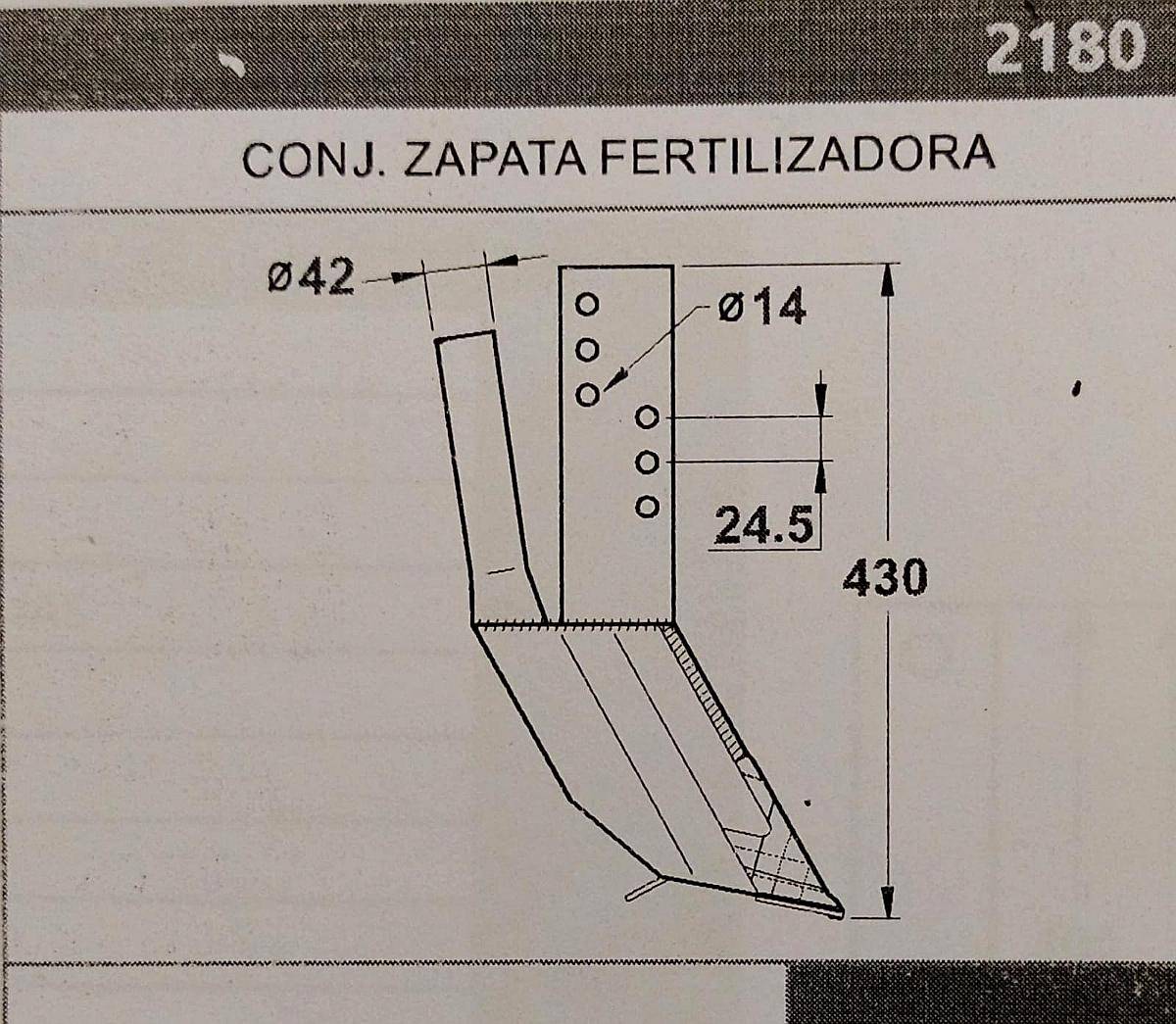 Conjunto Zapata Fertilizadora