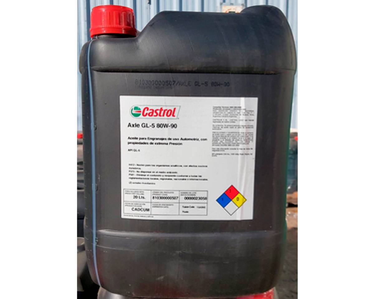 Aceite Transmisión Castrol Axle GL-5 80w90 20 Litros - Agroads
