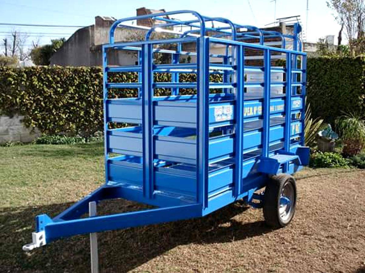 Acoplado Jaula para Hacienda - 1 Eje / Nuevo - Completo