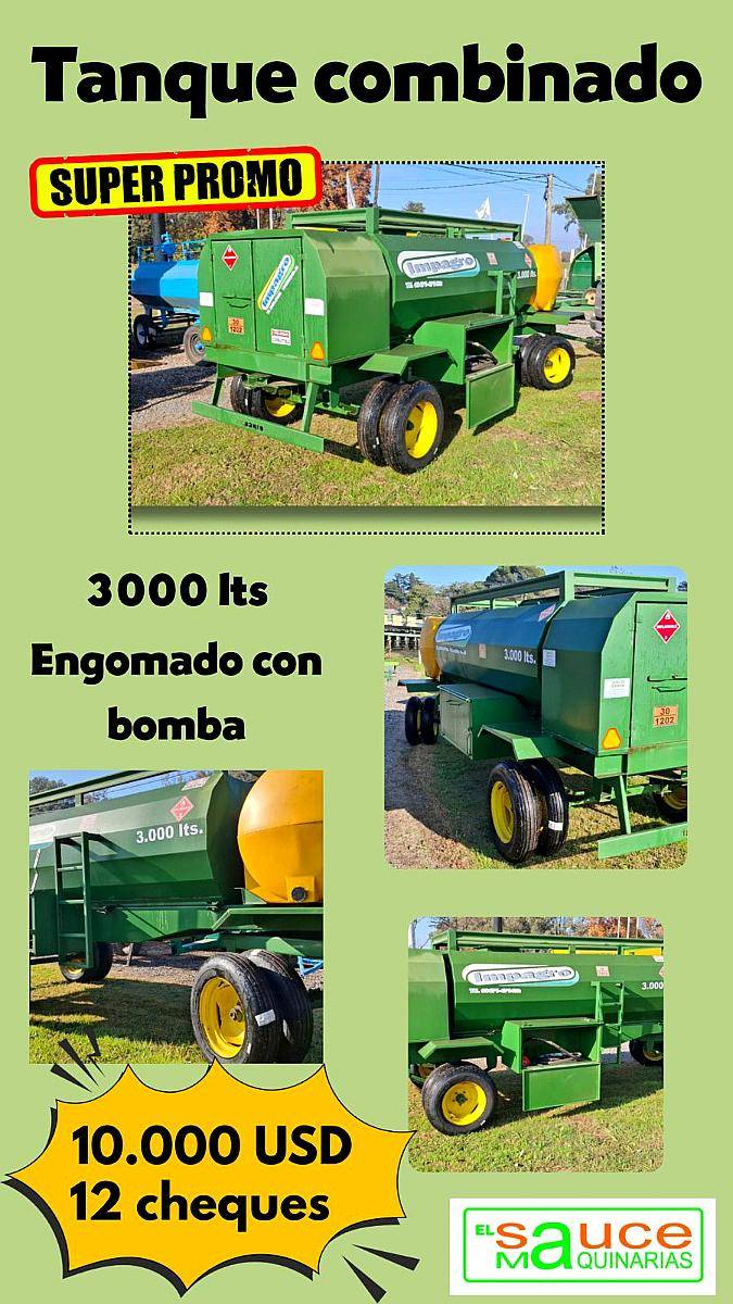 Tanque Combinado Impagro 3000 +750 Nuevo Disponible