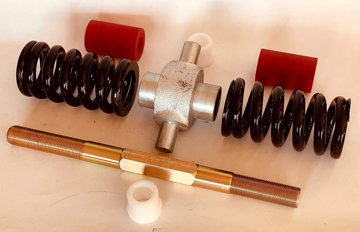 Conjunto de Botalón Pla con Cruceta, Resortes, Eje, Bujes.