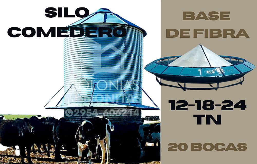 Nuevo Silo Comedero Base de Fibra - Colonias Menonitas