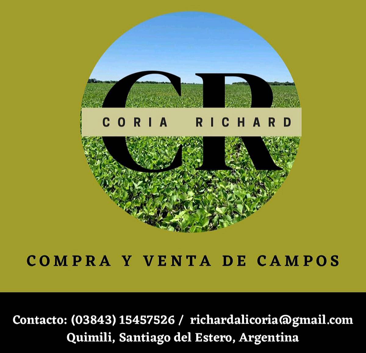 Vendo 1500 Ha de Campo Agrícola en Vilelas