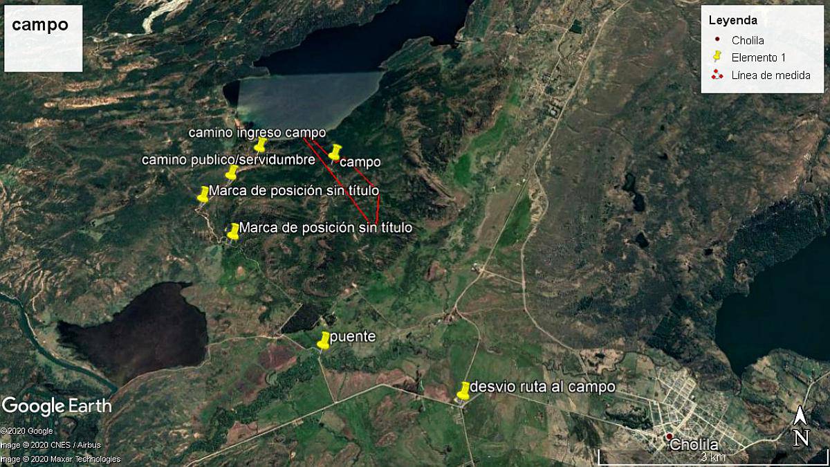 Campo Agreste con Costa del Lago Lezama-cholila-chubut