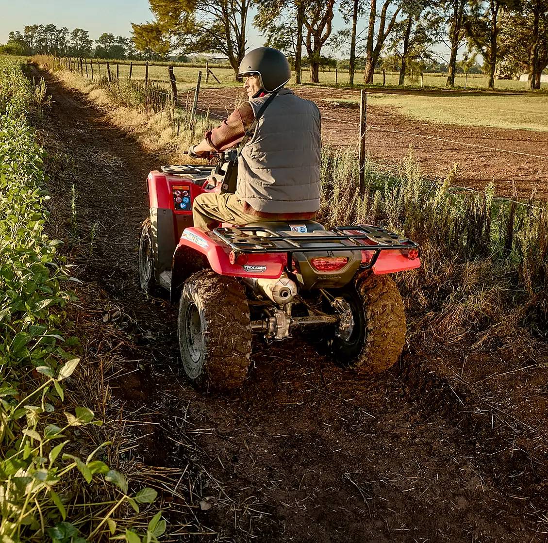 Cuatriciclo Honda TRX 420 FM 4X4 Rojo Entrega Inmediata