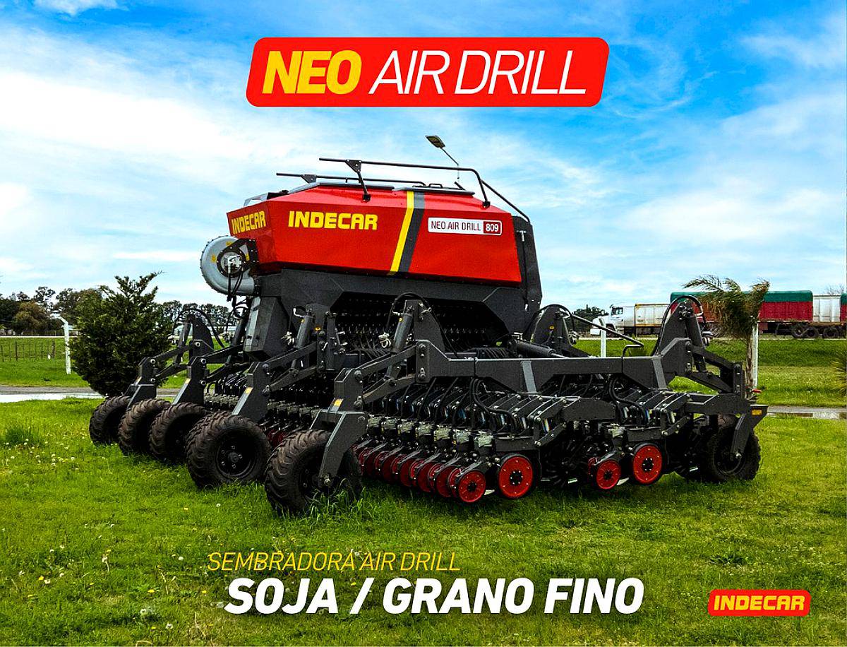 Sembradora Indecar NEO AIR Drill para Grano Fino- Disponible
