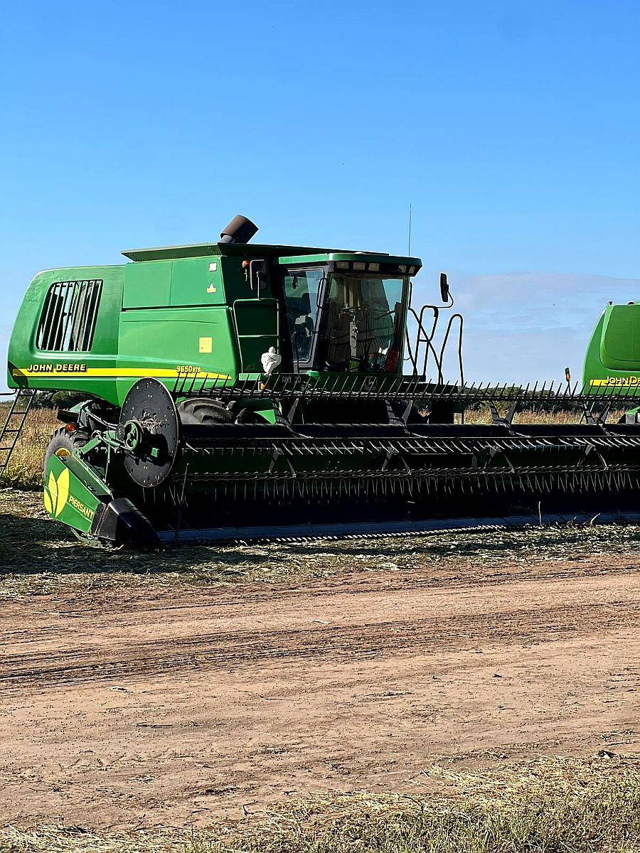 Cosechadora John Deere 9650, Americana, año 2000, Motor Repa