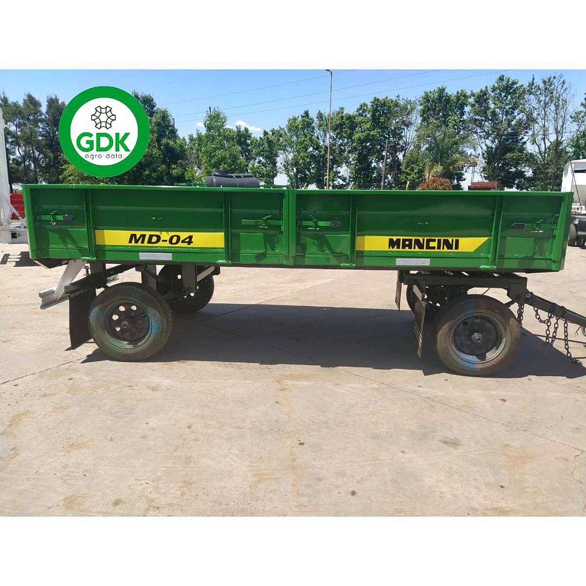 Acoplado Playo Rural MD10 10tn 6x2.4 Mts Mancini