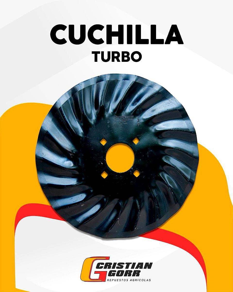 Cuchilla Turbo de 16 17 18 / Sembradoras
