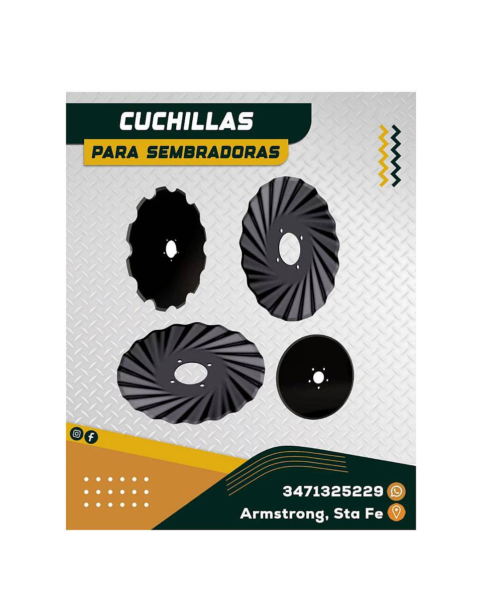 Cuchilla Turbo / Disco Sembradora 17 X 4 MM. 32 Ondas.