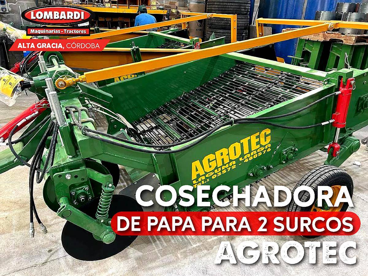 Cosechadora de Papa 2 Surcos Agrotec Cheques sin Interés