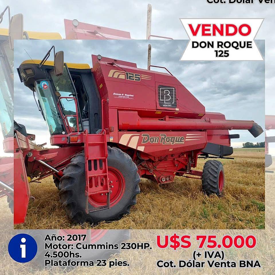 Cosechadora Don Roque RV-125 M.