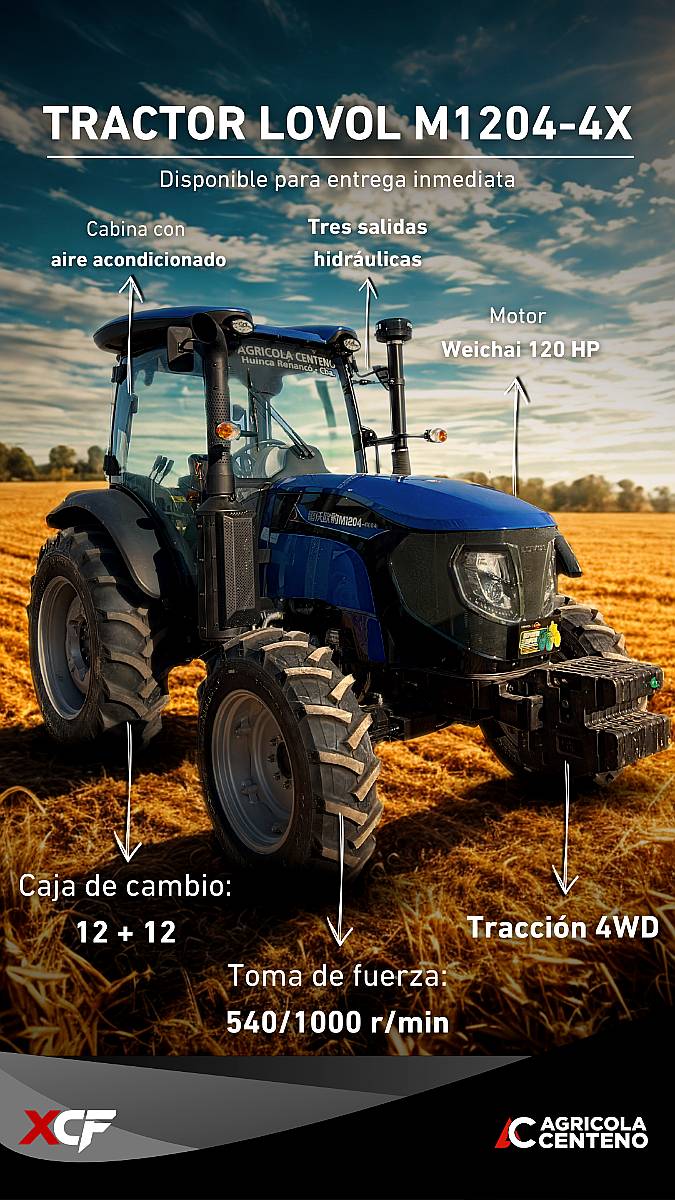 Tractor Lovol M1204- 4x