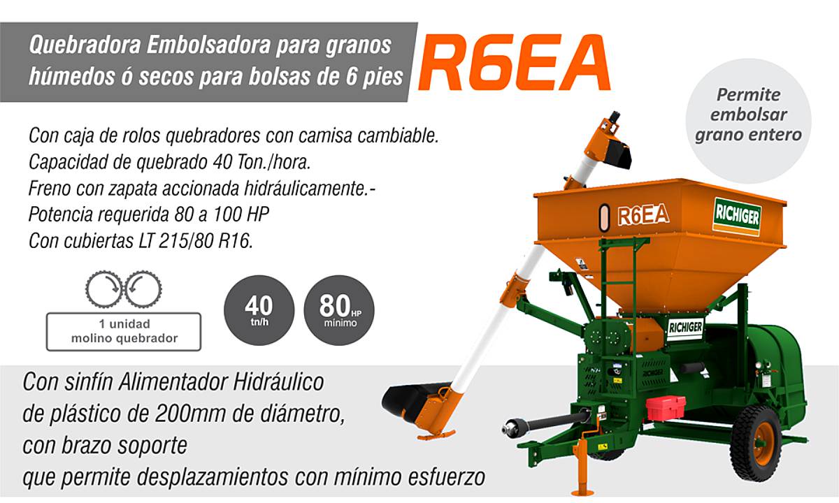 Embolsadora Quebradora Richiger R6 E/ea/plus