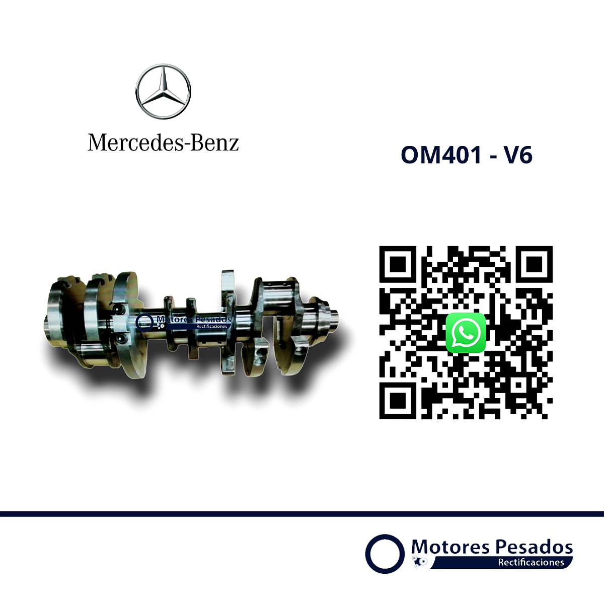 Cigueñal para Mercedes Benz OM401 - V6