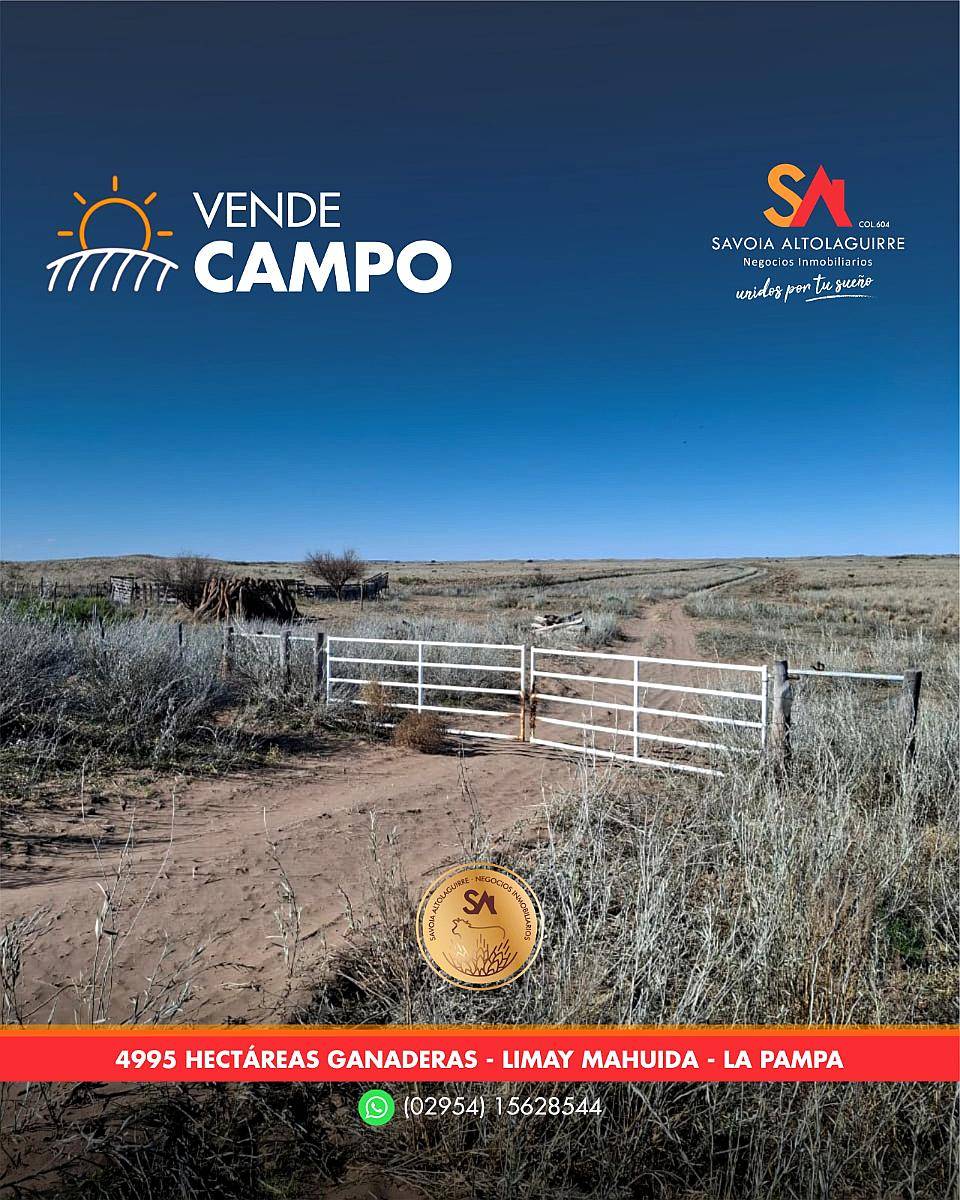 Vende: Campo Ganadero de 4.995 Hectáreas en Limay Mahuida, L