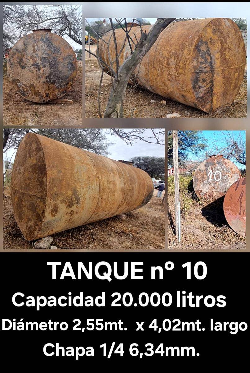 Tanque de Hierro,apto para Enterrar, Capacidad 20.000 Litros