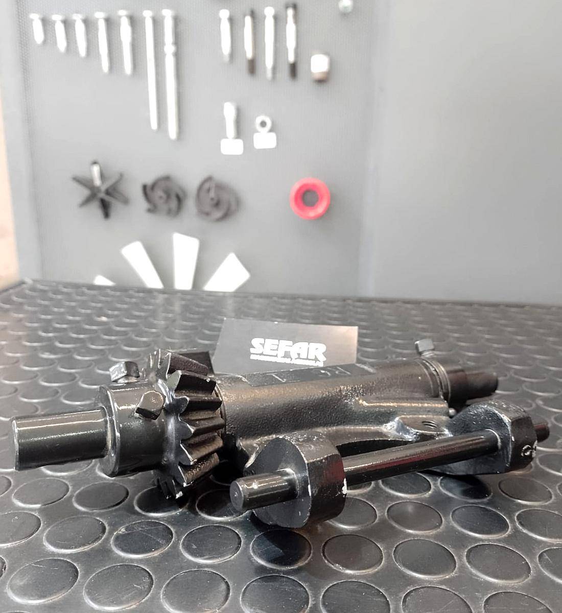 Soporte con Eje para Conjunto Base Tacho Dosificador