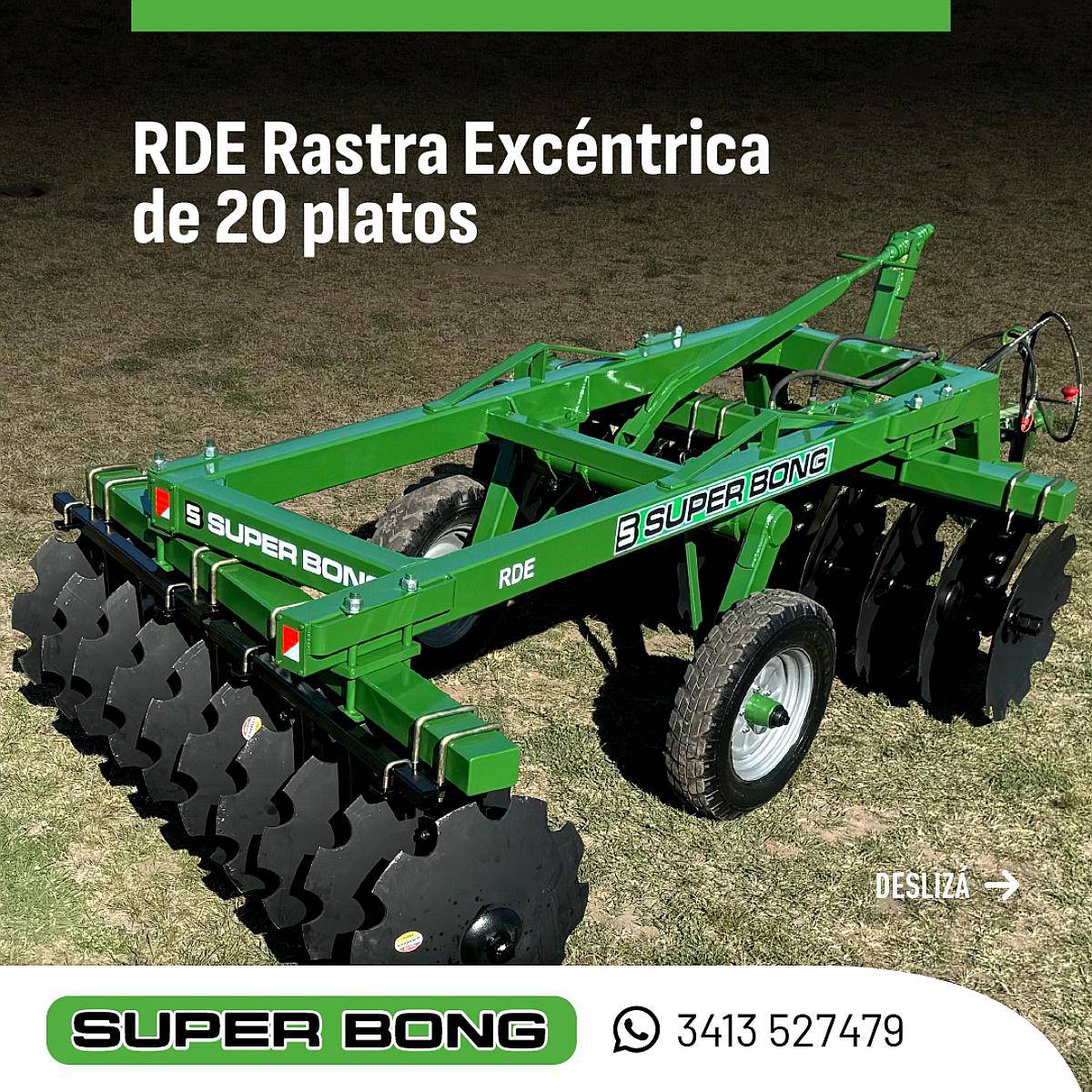 Super Bong RDE 22 Platos 90 KGS X Disco