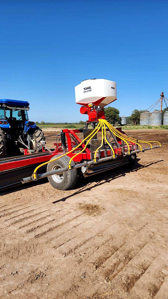 Sembradora/fertilizadora Yomel - Spin 500 FAN - Electrica