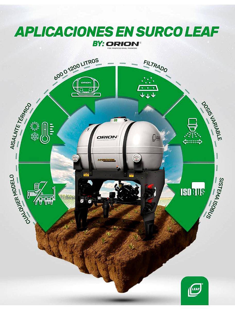 Aplicaciones en Surco Orion Leaf
