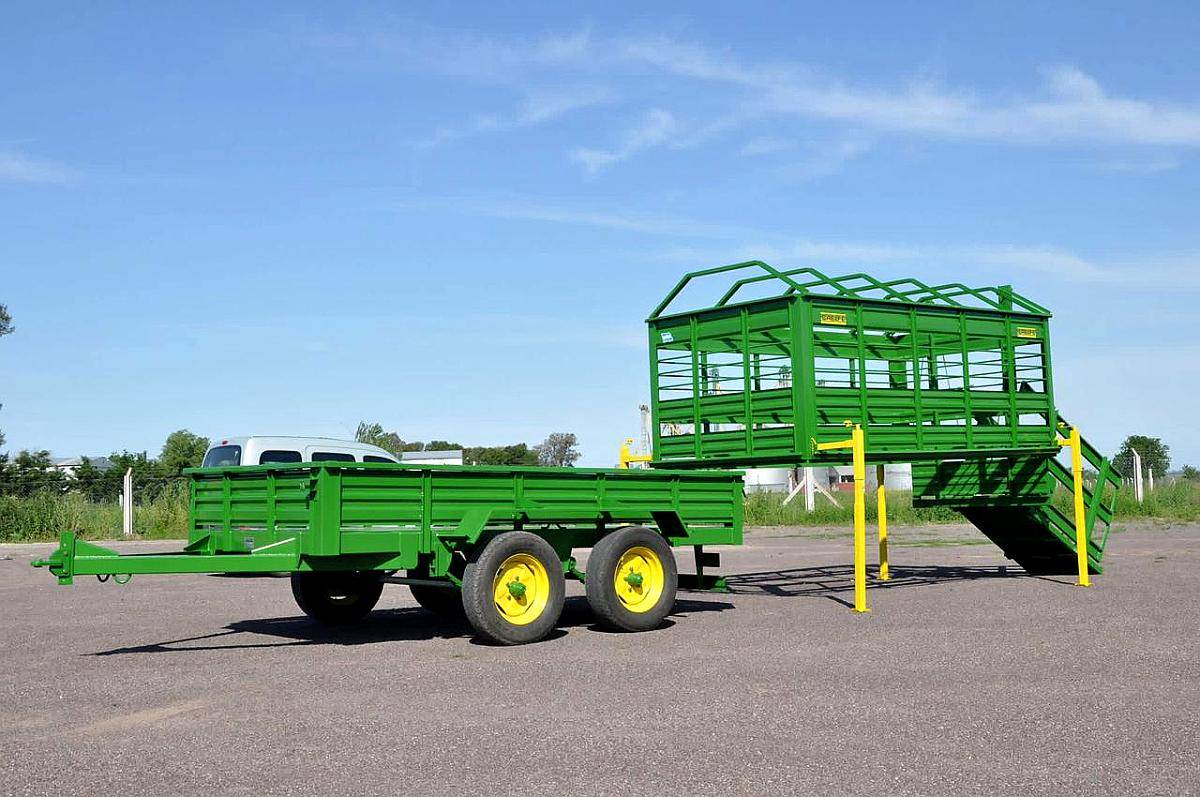 Acoplado Jaula para Hacienda Desmontable Nuevo