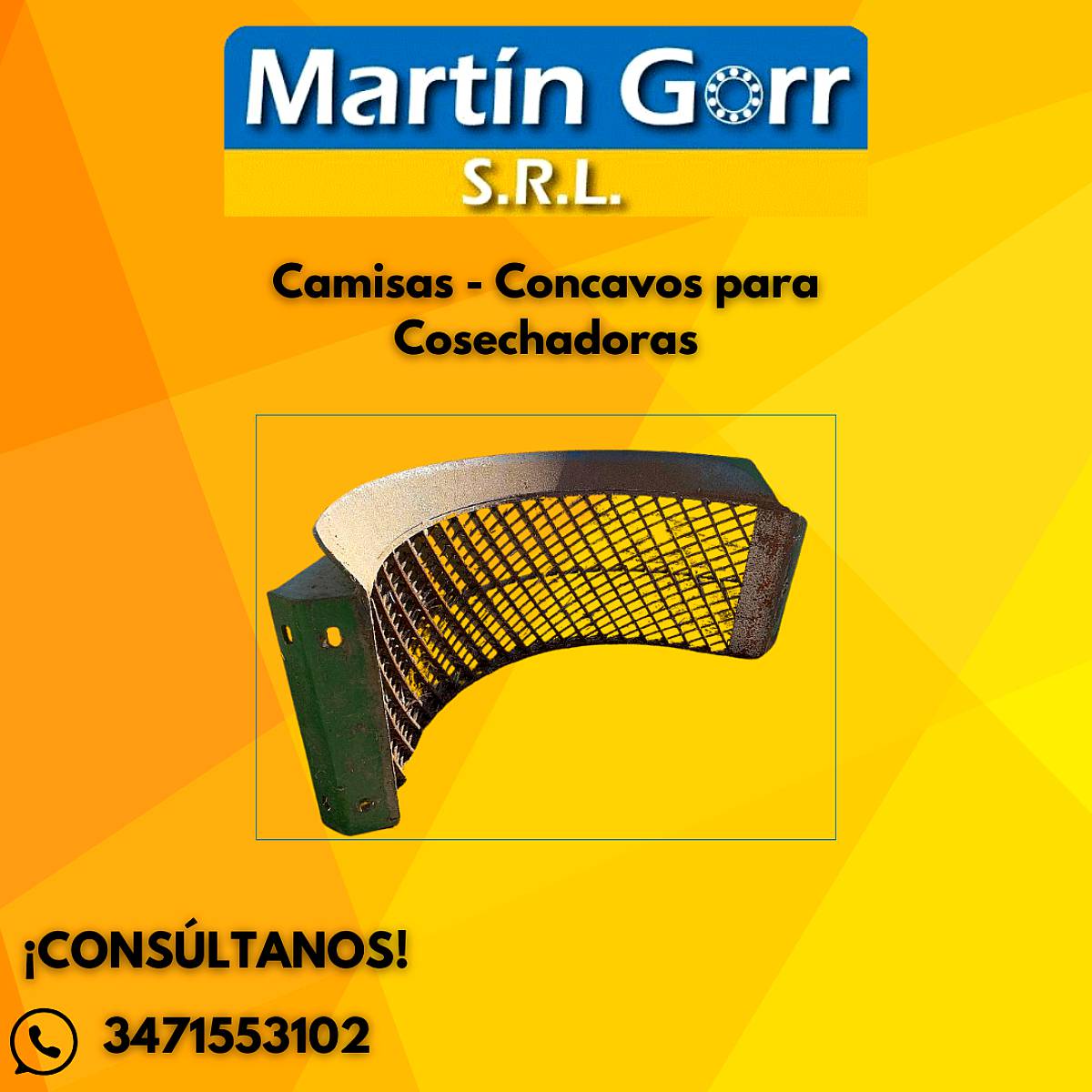 Camisas - Concavos para Cosechadoras