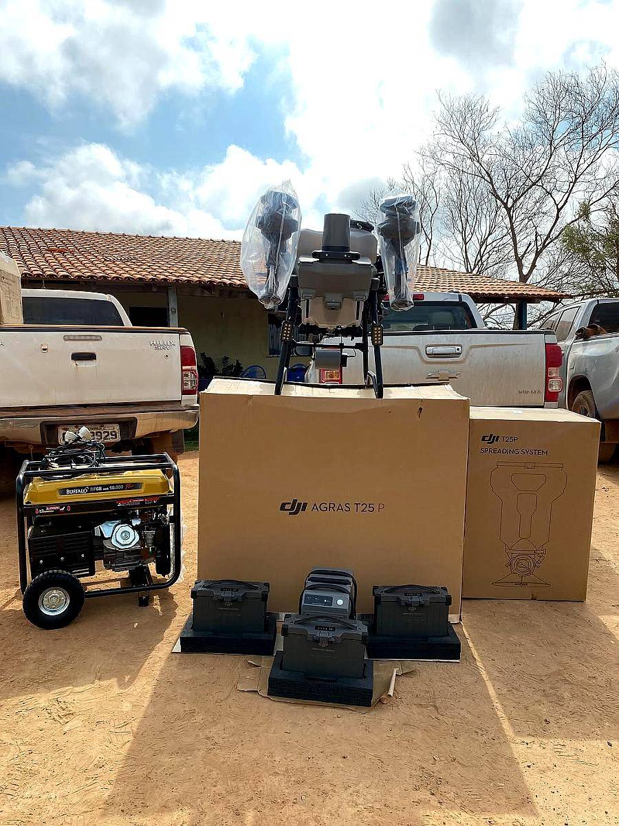 Dji Agras T25p Agricultural Sprayer Drone