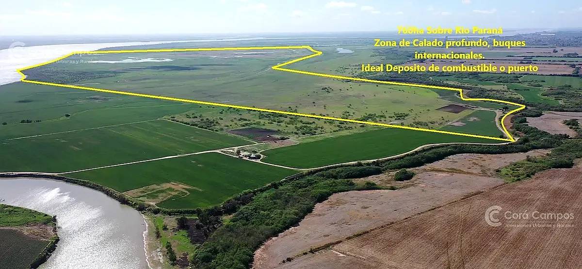 Venta Campo de 659 Ha Sobre Hidrovía el Rio Paraná en Santa
