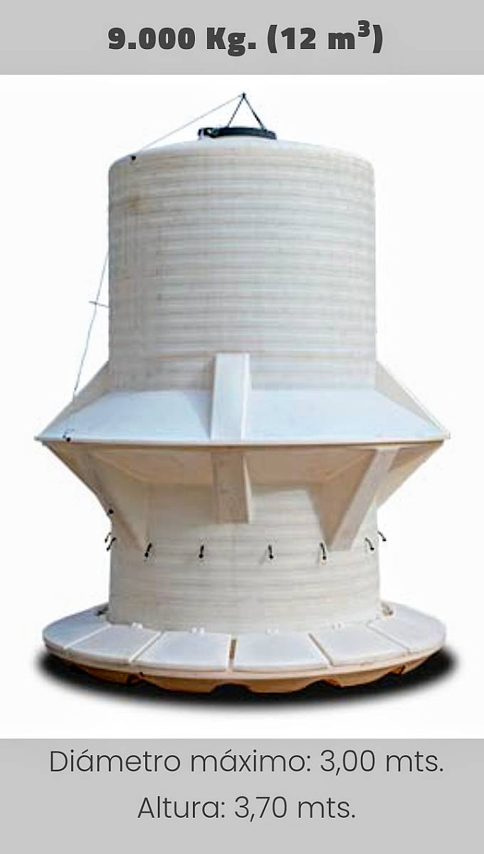 Comedero para Hacienda 9000 KG. Rotor