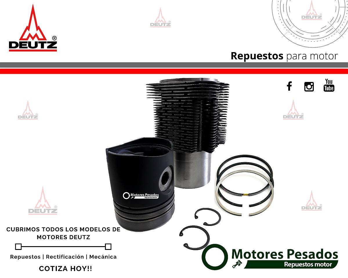 Piston para Deutz 913 - Diámetro 102 MM