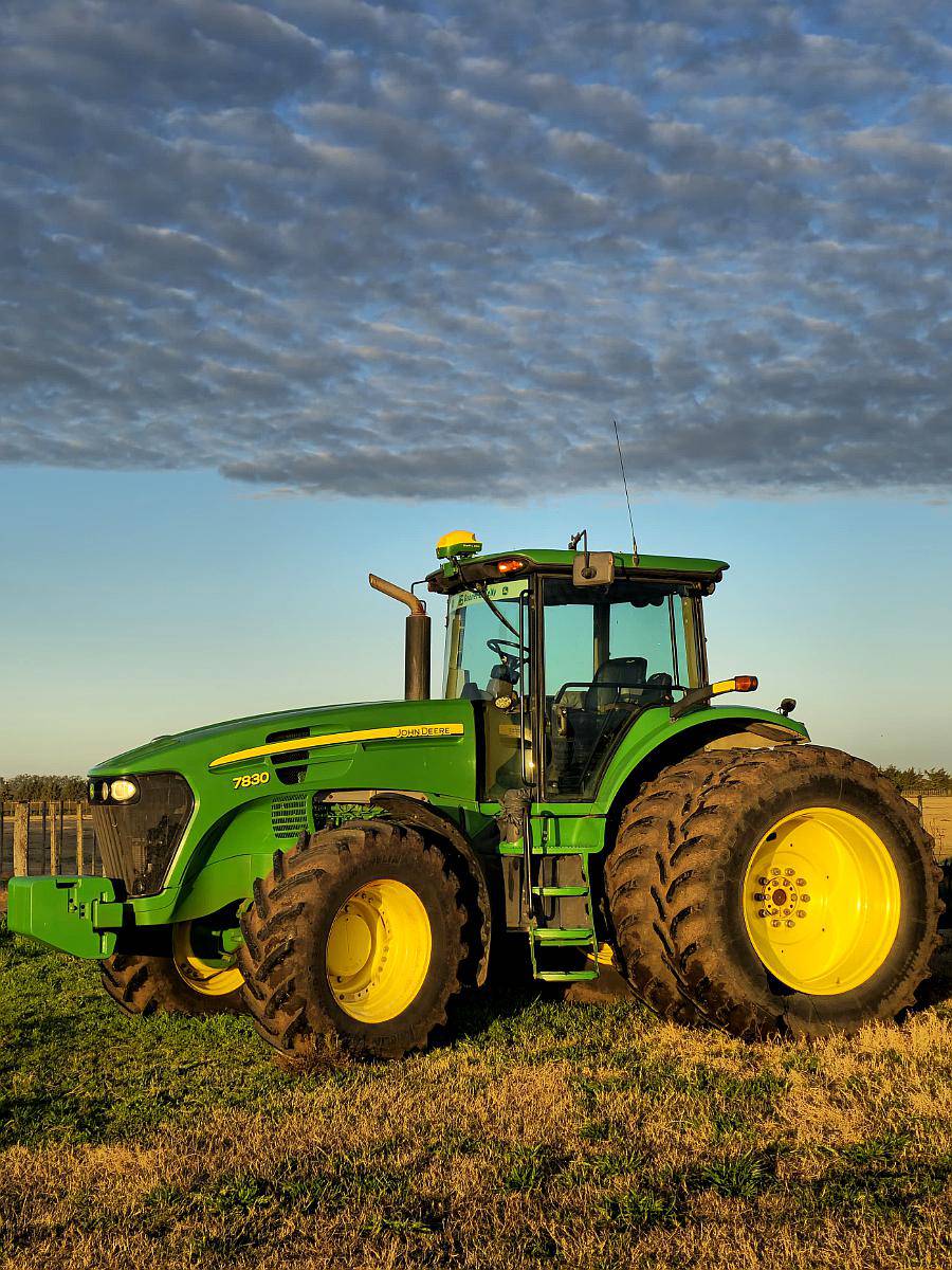 Tractor John Deere 7830, 206 HP, año 2008, 6.350 Hs Motor,