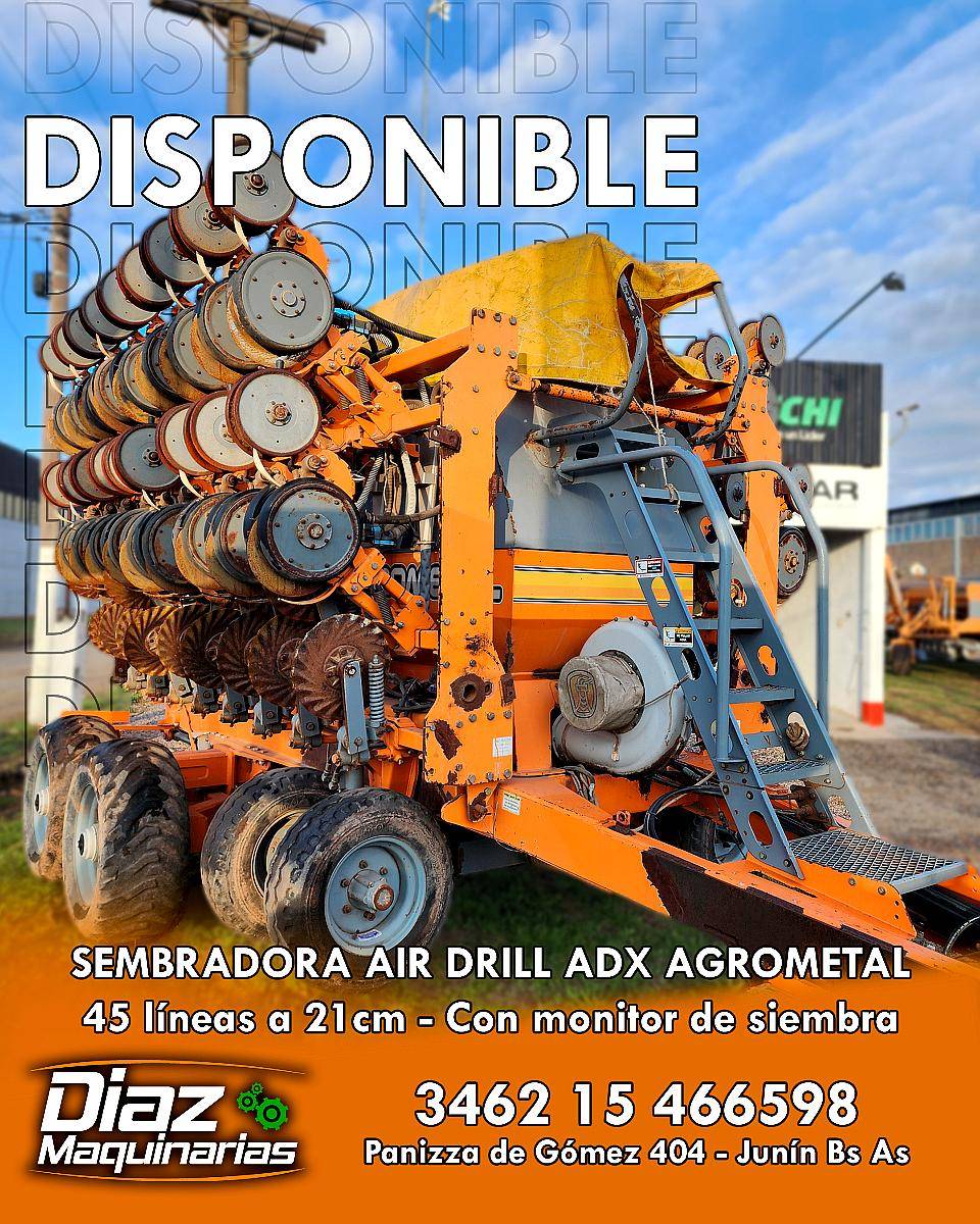 Sembradora AIR Drill ADX Agrometal - 45 Líneas a 21cm