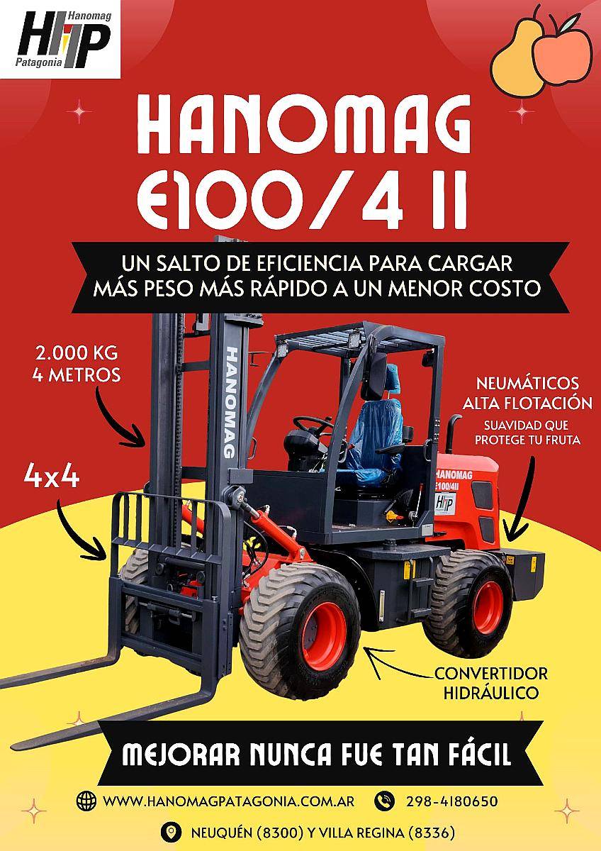 Elevador Articulado 4X4 Hanomag E100/4 II Alta Flotación