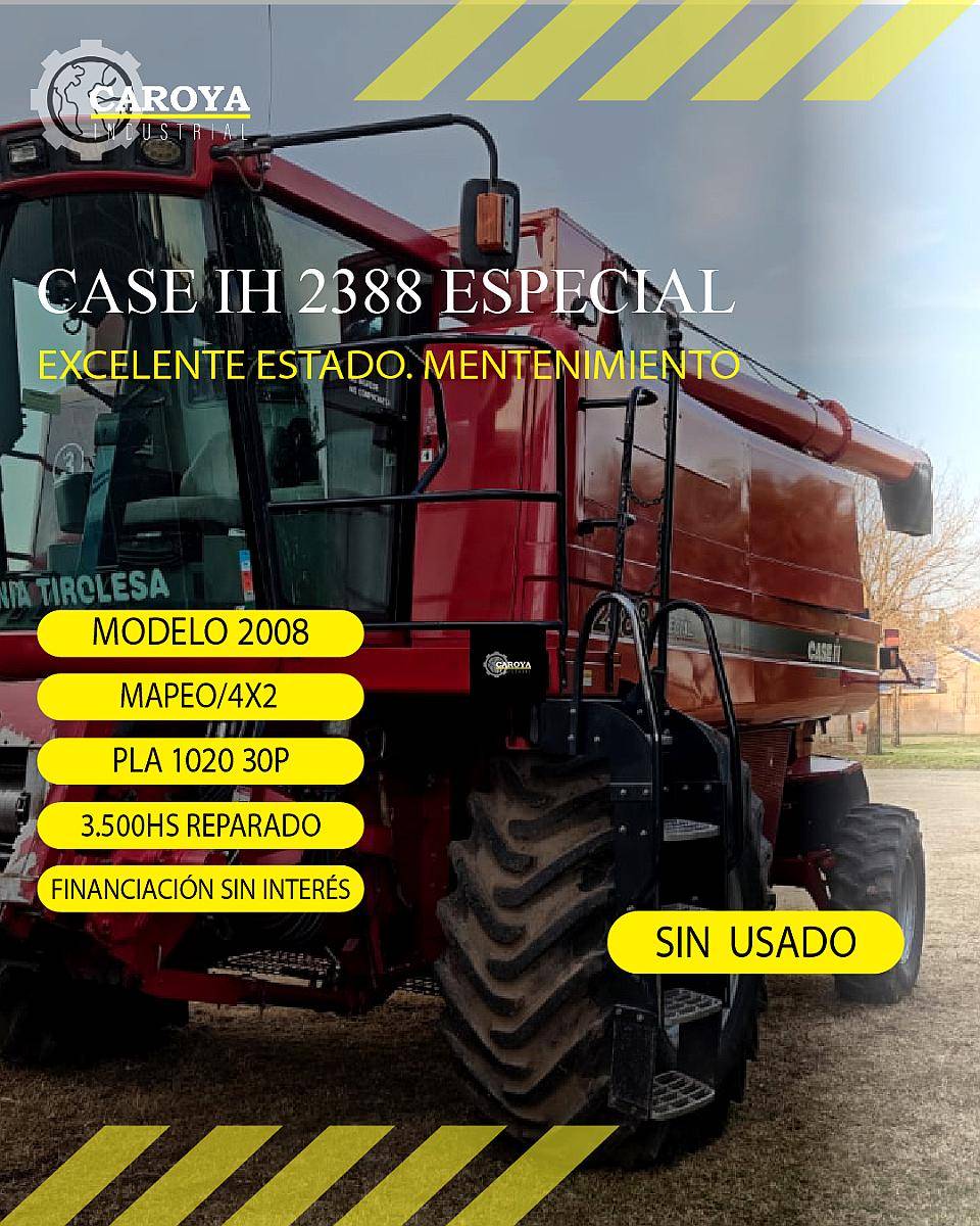 Case IH 2388 Excelente - Año: 2008 - u$s 167.000 - Agroads