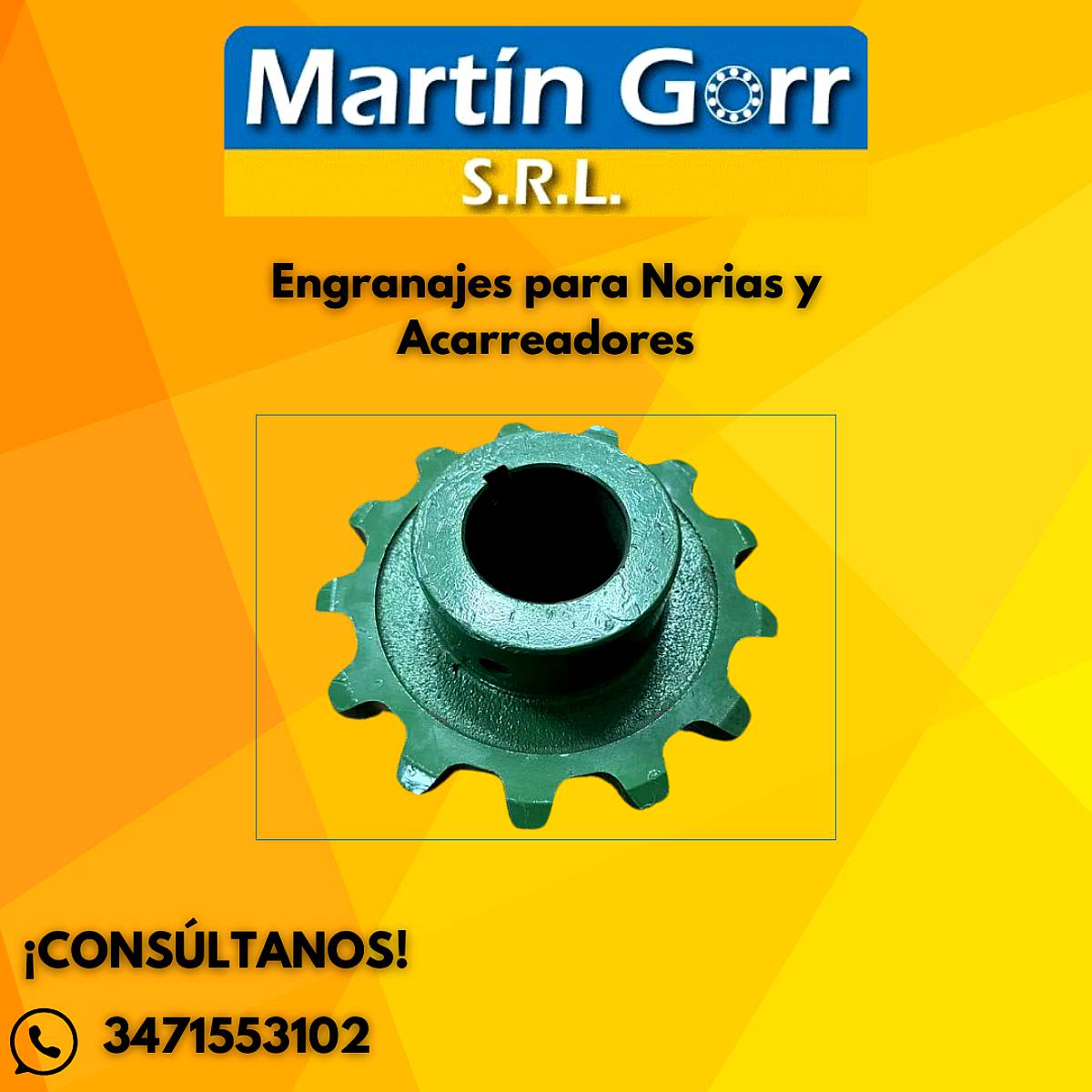 Engranajes para Norias y Acarreadores