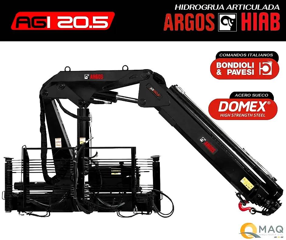 Hidrogrua Argos Hiab AGI20.5 -10.250kg a PIE -valor Anticipo