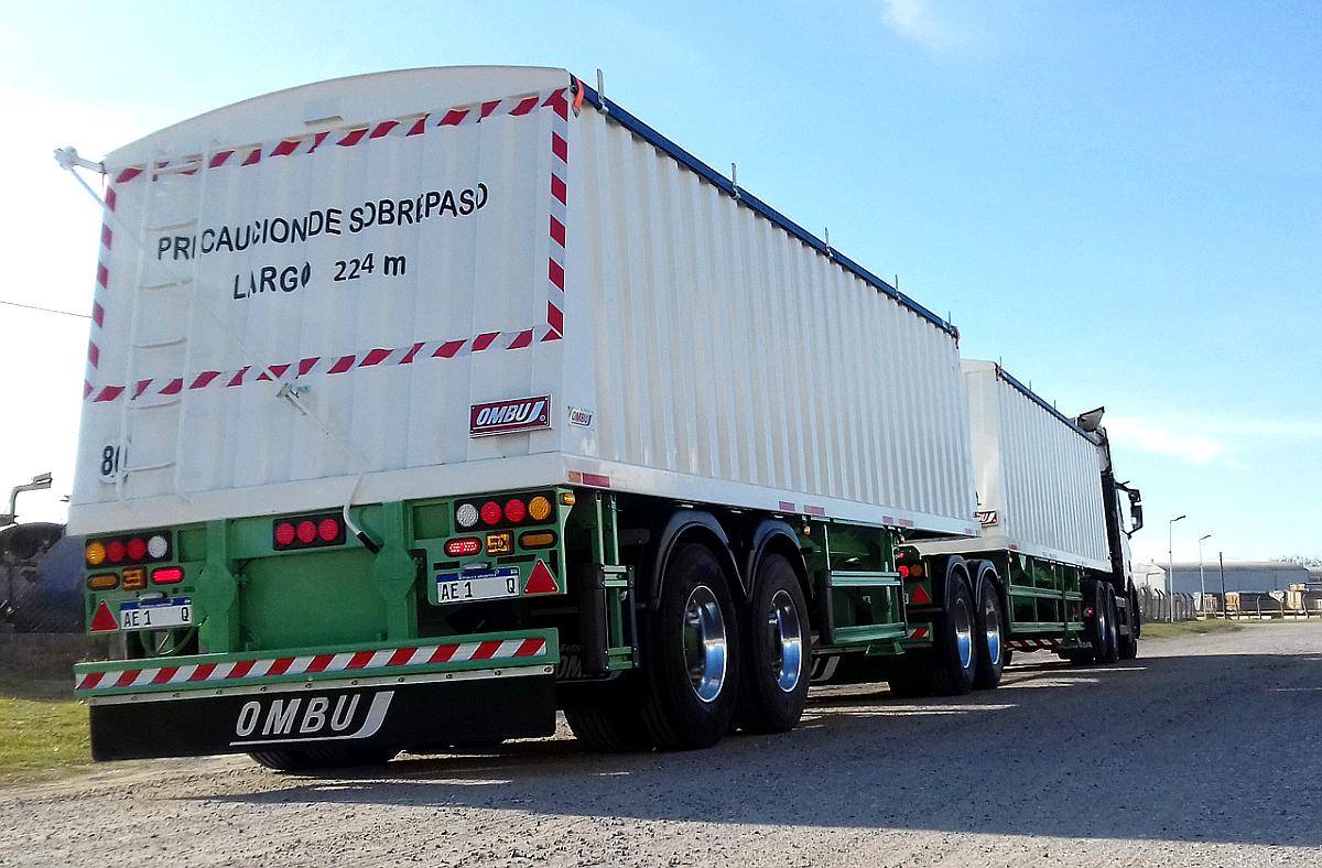 Bitren Semirremolque 2 Ejes Tipo Tolva Cerealera 60 TN. Ombu