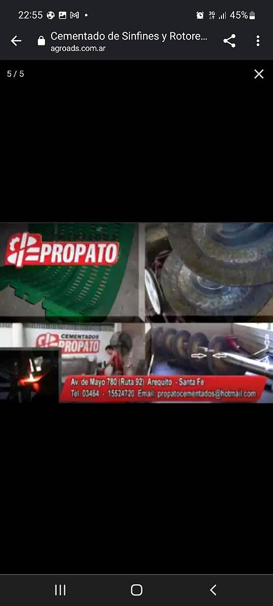 Cementados de Sinfines, Rotores Axiales y Balanc Electrónico