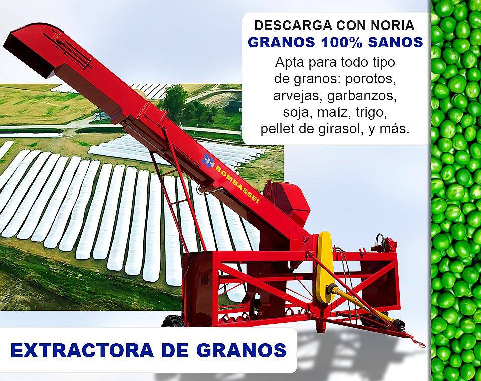 Extractora de Granos Silo Bolsa Bombassei