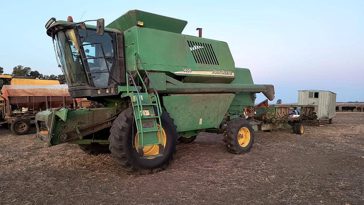 John Deere 1450, con 23pies y Maicero