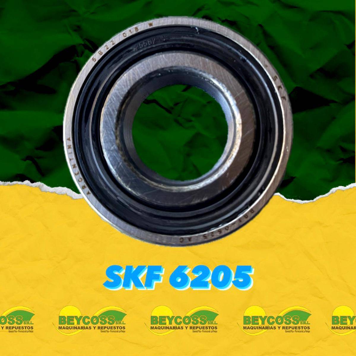 7 cuscinetti a sfera scanalati SKF 6205-2Z 6205 2Z 25x52x15 mm