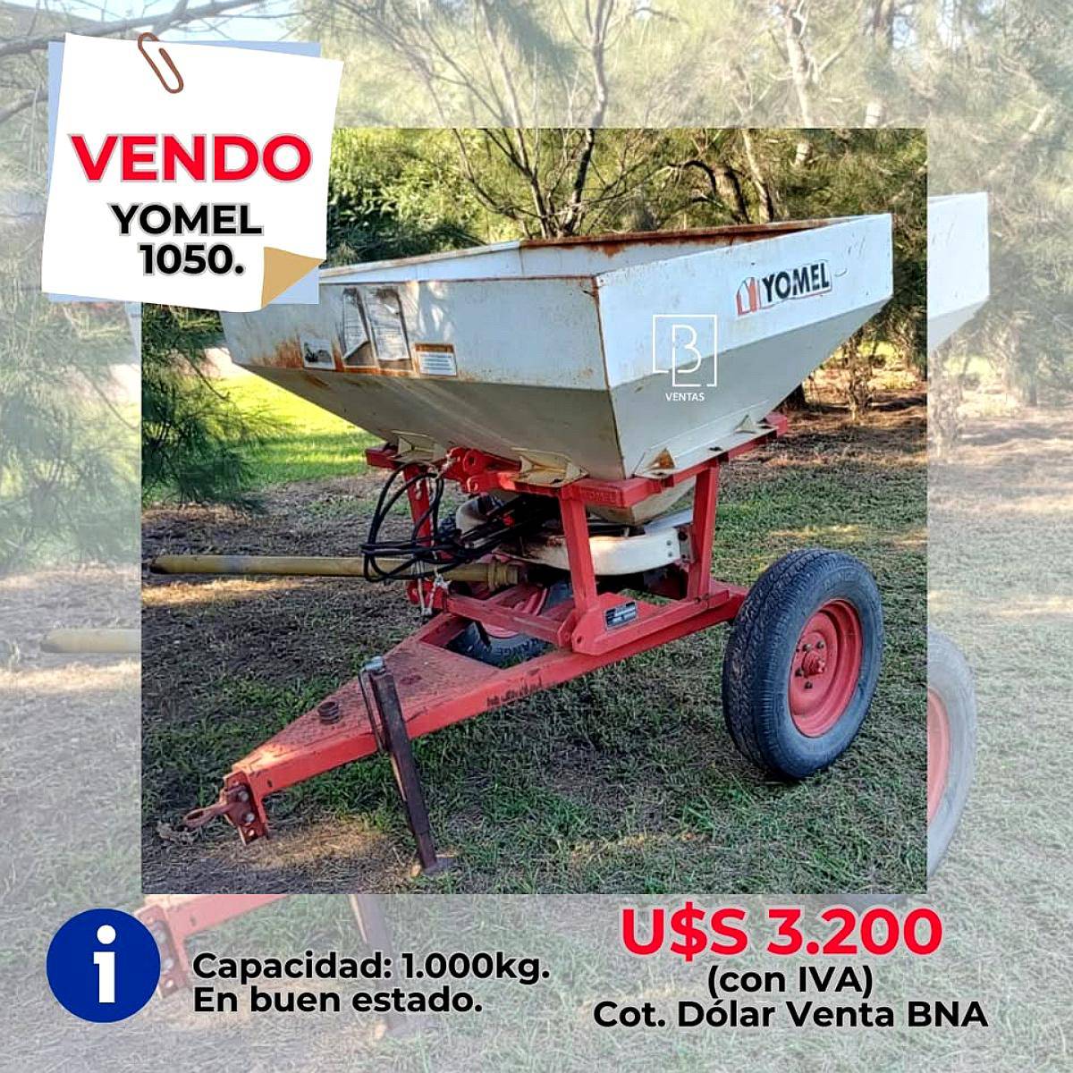Fertilizadora Yomel 1050 .