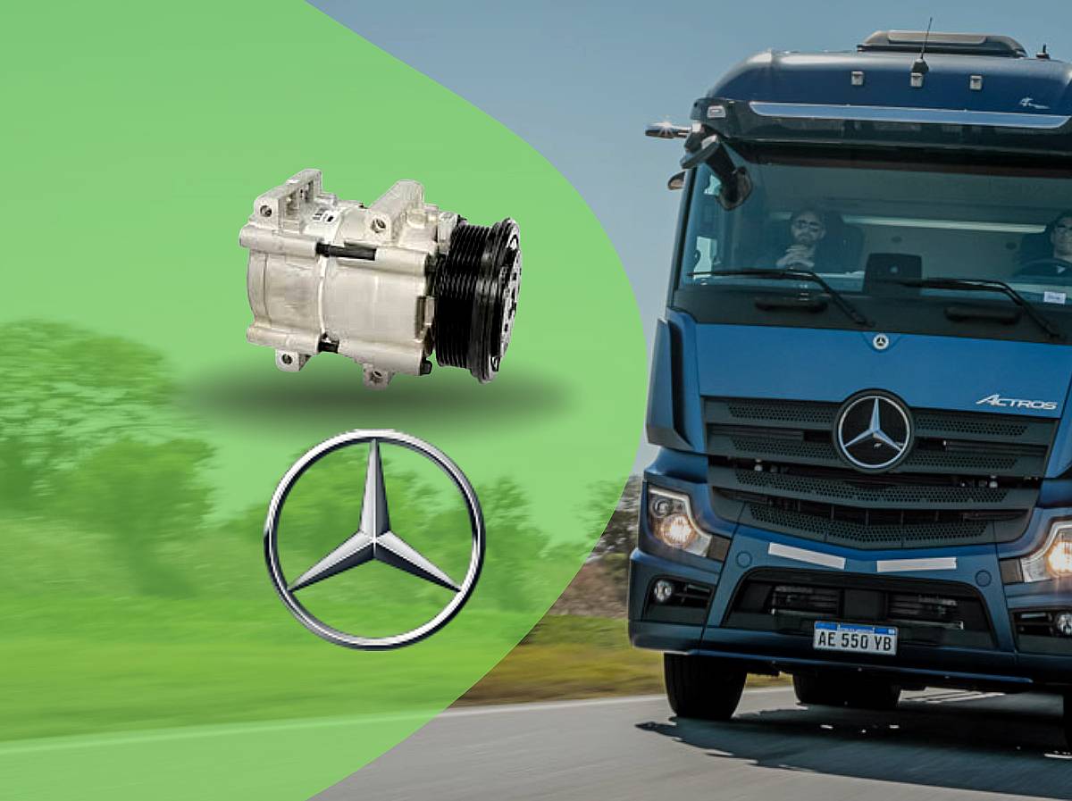 Compresor de Aire Acondicionado para Camiones Mercedes Benz