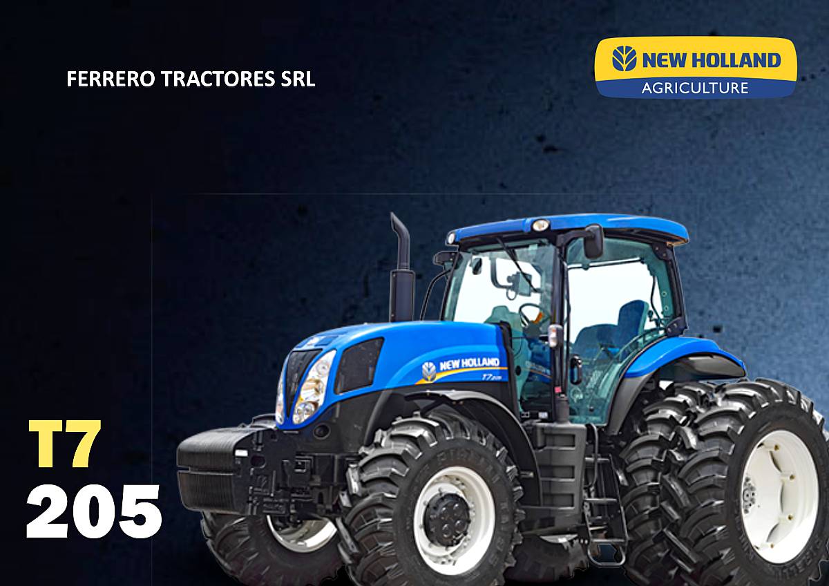 Tractor New Holland T7. 205, Nuevo
