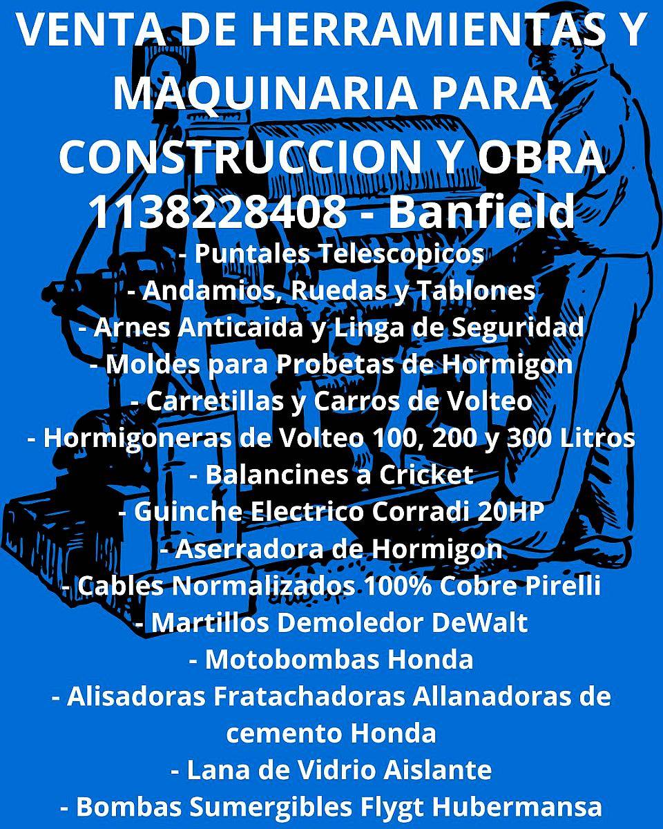 Venta de Herramientas y Maquinaria