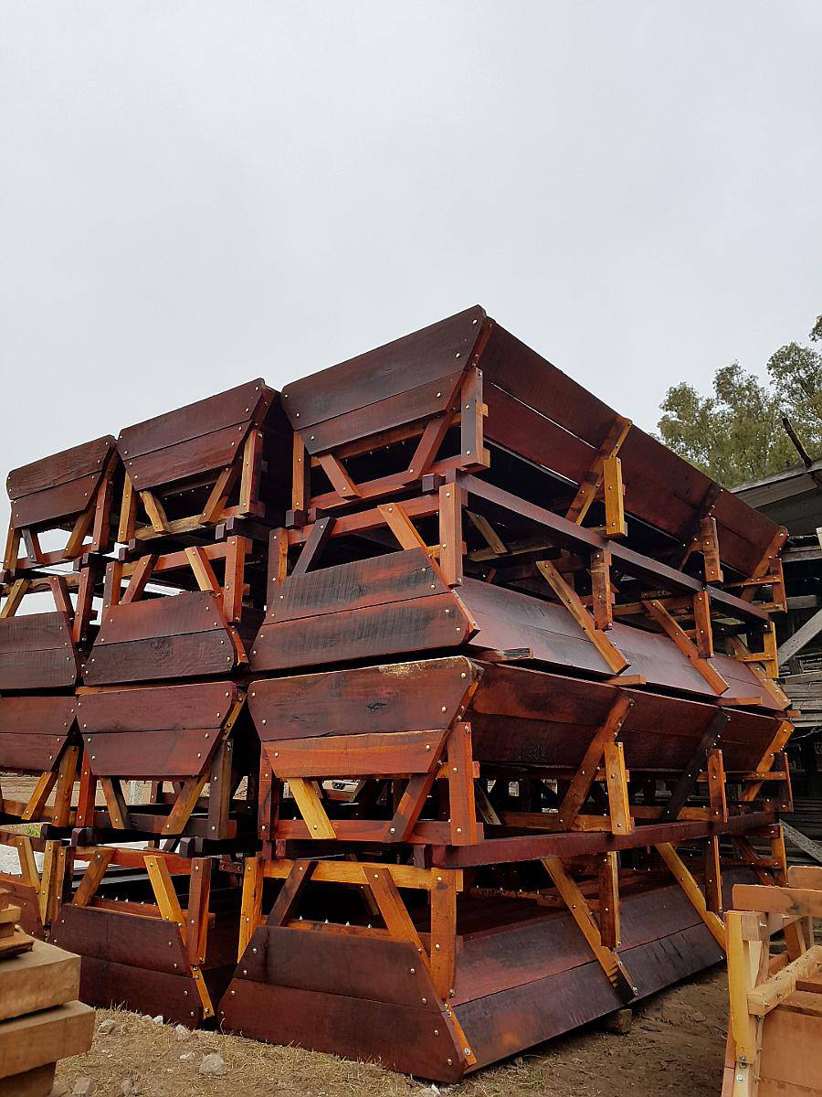 Comedero Madera Movil 1,10mx 4m Agraso Tambo P/16 Vacas