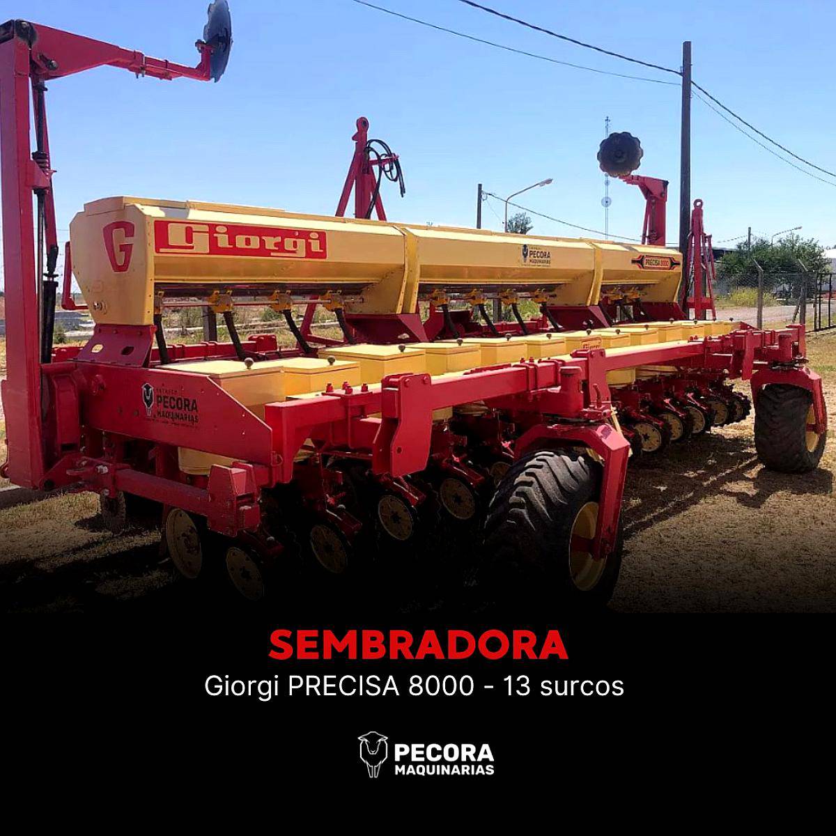 Sembradora Giorgi de 13 Surcos a 52,5cm